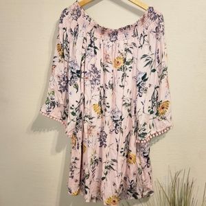 Off Shoulder Floral Dress